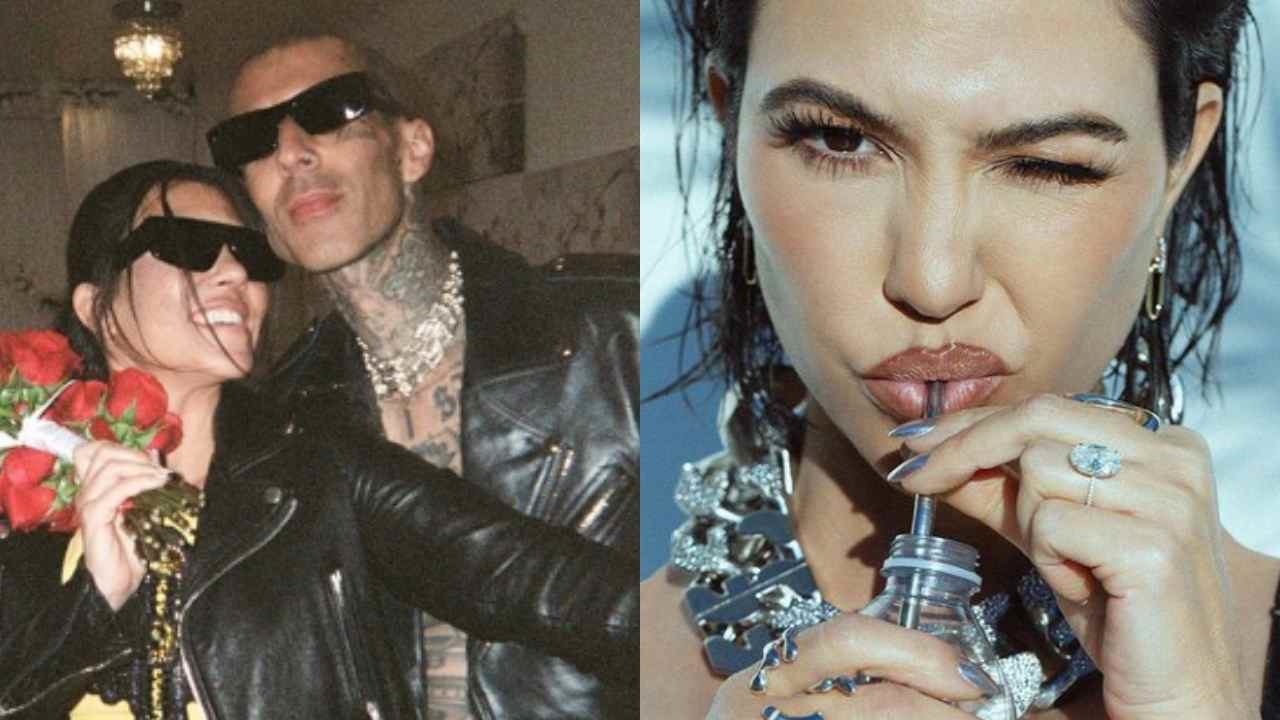 Kourtney Kardashian bebe semen de Travis Barker para embarazarse