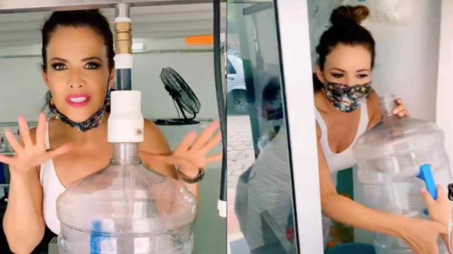 Lilí Brillanti reaparece vendiendo agua purificada para sobrevivir