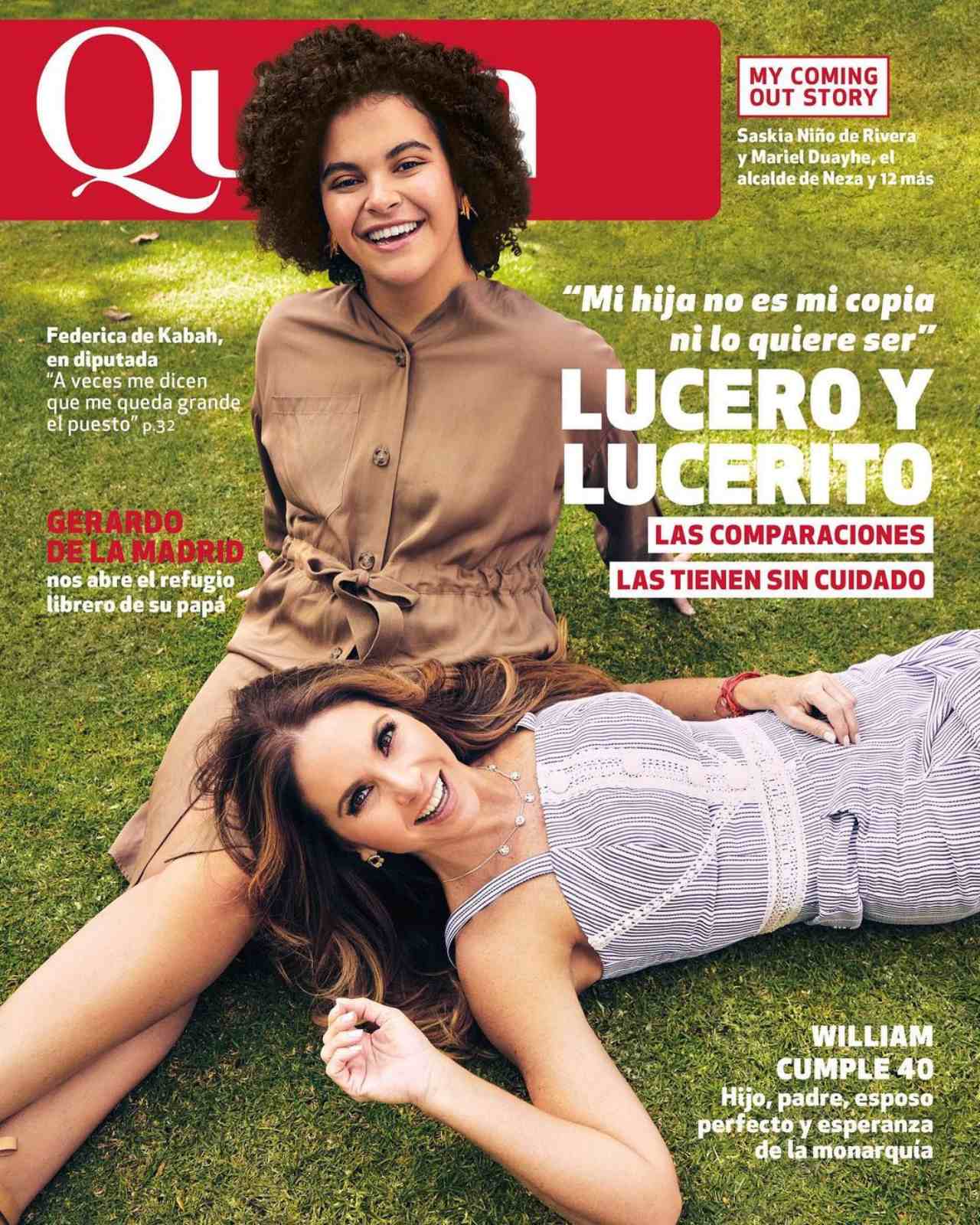 Portada revista quien Lucero Mijares mama