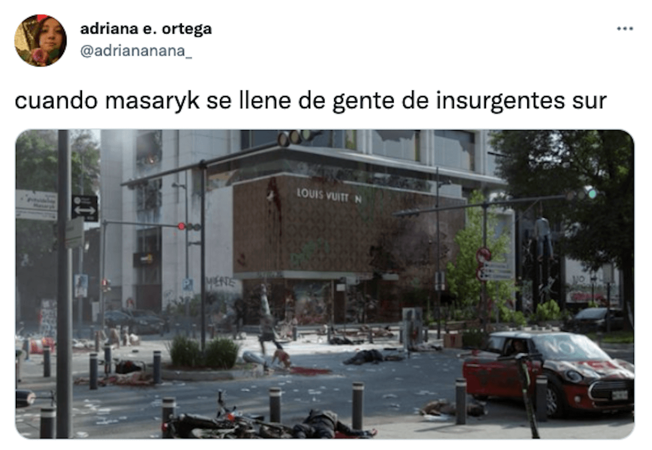 Meme antro tipo Insurgentes Sur Masaryk
