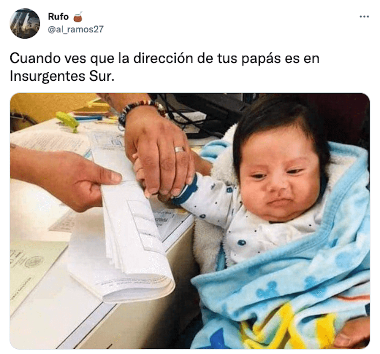 meme cuando naces en insurgentes sur