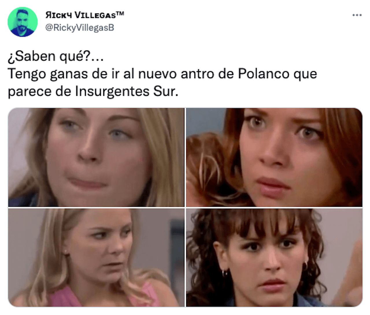 Meme tipo antro insurgentes sur se me antojó un tequila