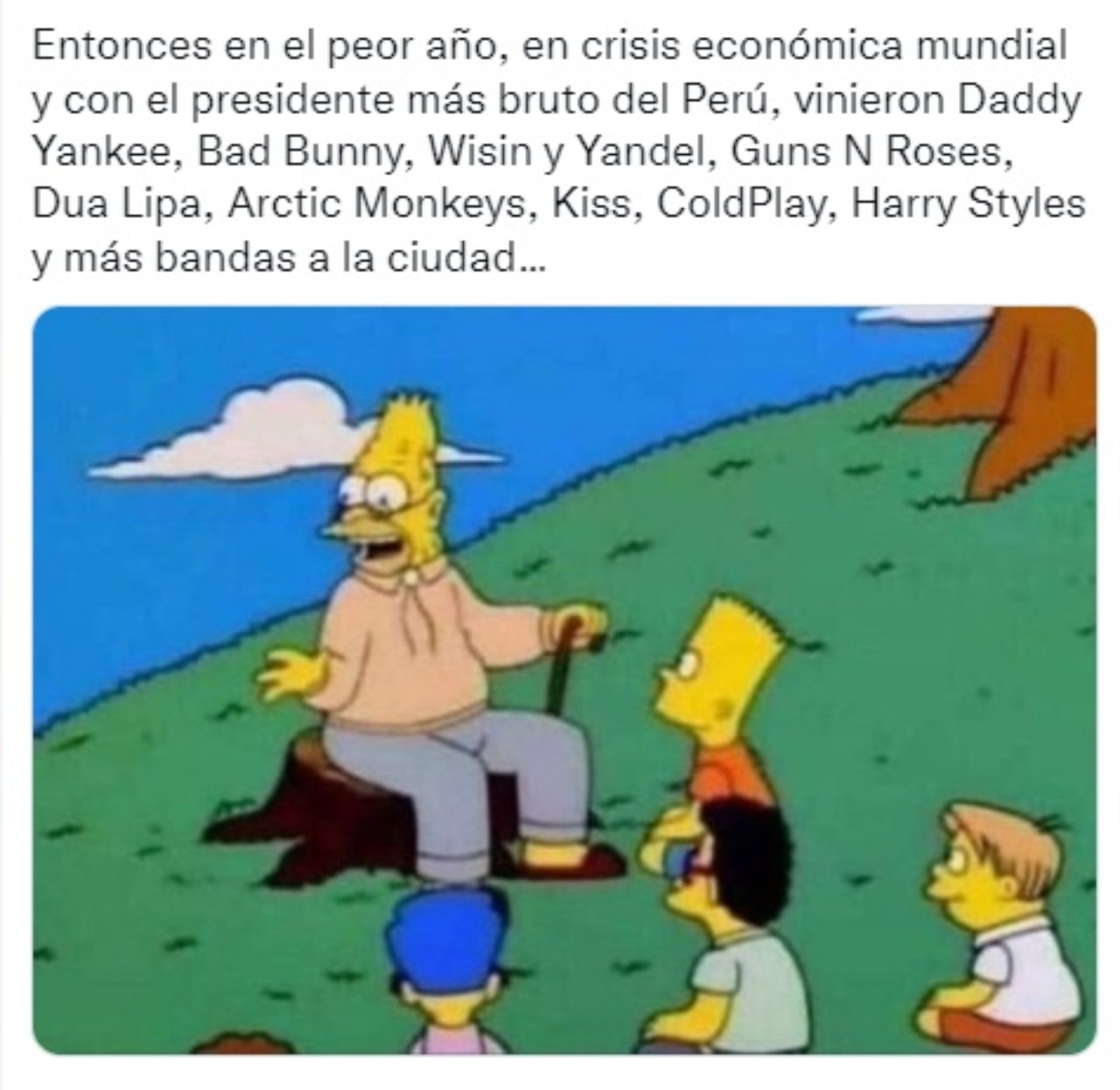aÃ±o vinieron conciertos a Mexico bandas