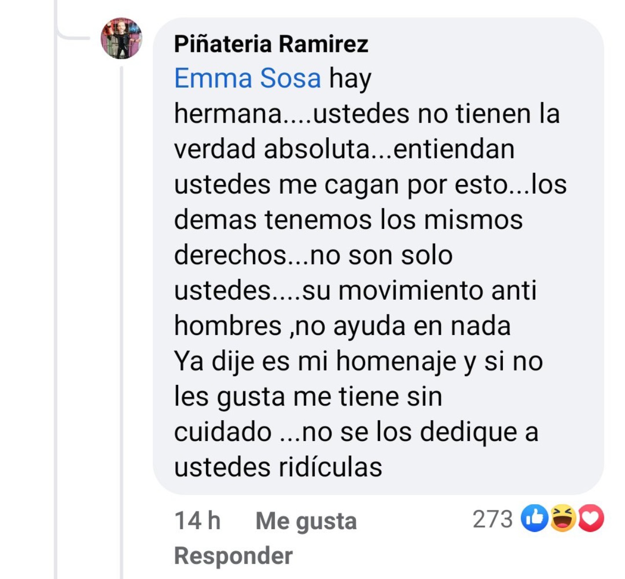 piñateria ramirez comentarios misoginos debanhi escobar
