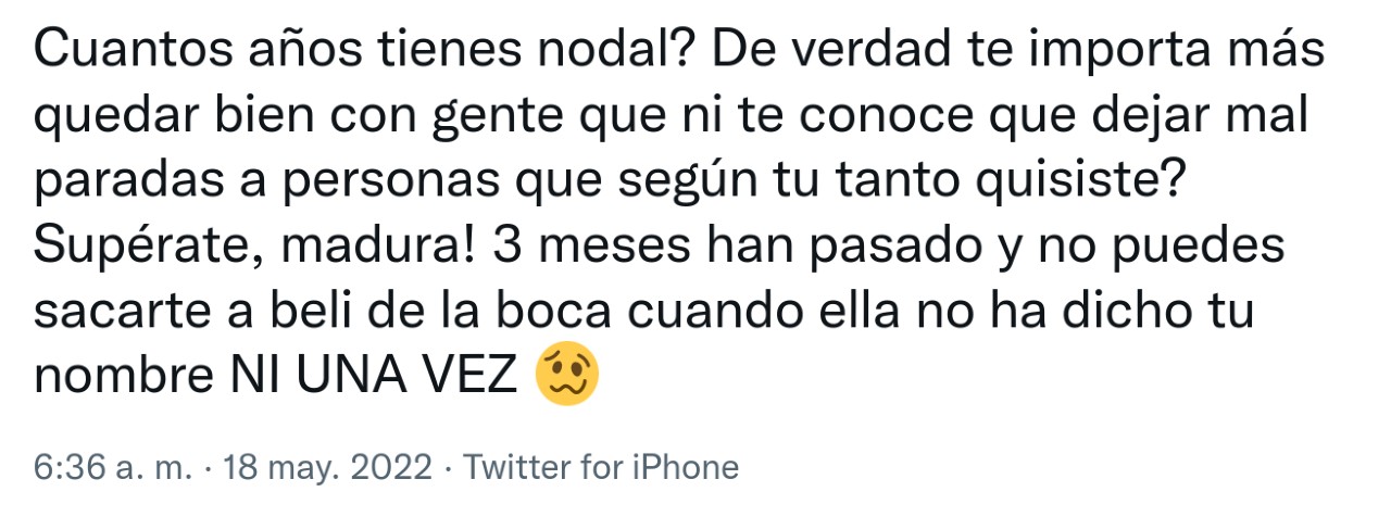 nodal mensajes belinda filtracion ex