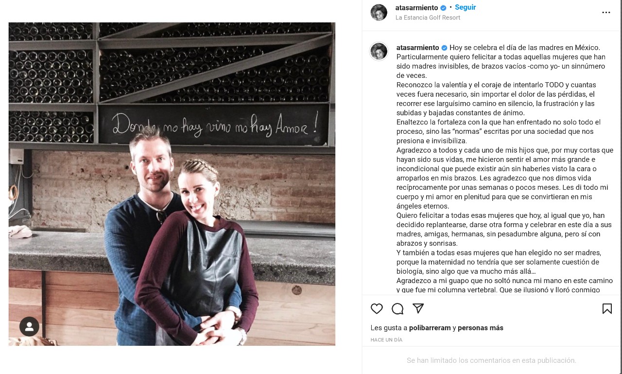 mensaje muy emotivo atala sarmieto