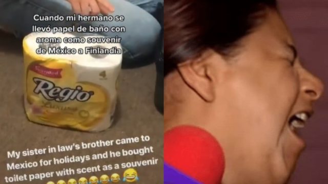 lleva souvenir papel baÃ±o olor vainilla
