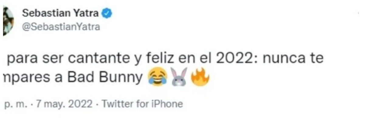 sebastian yatra twitt