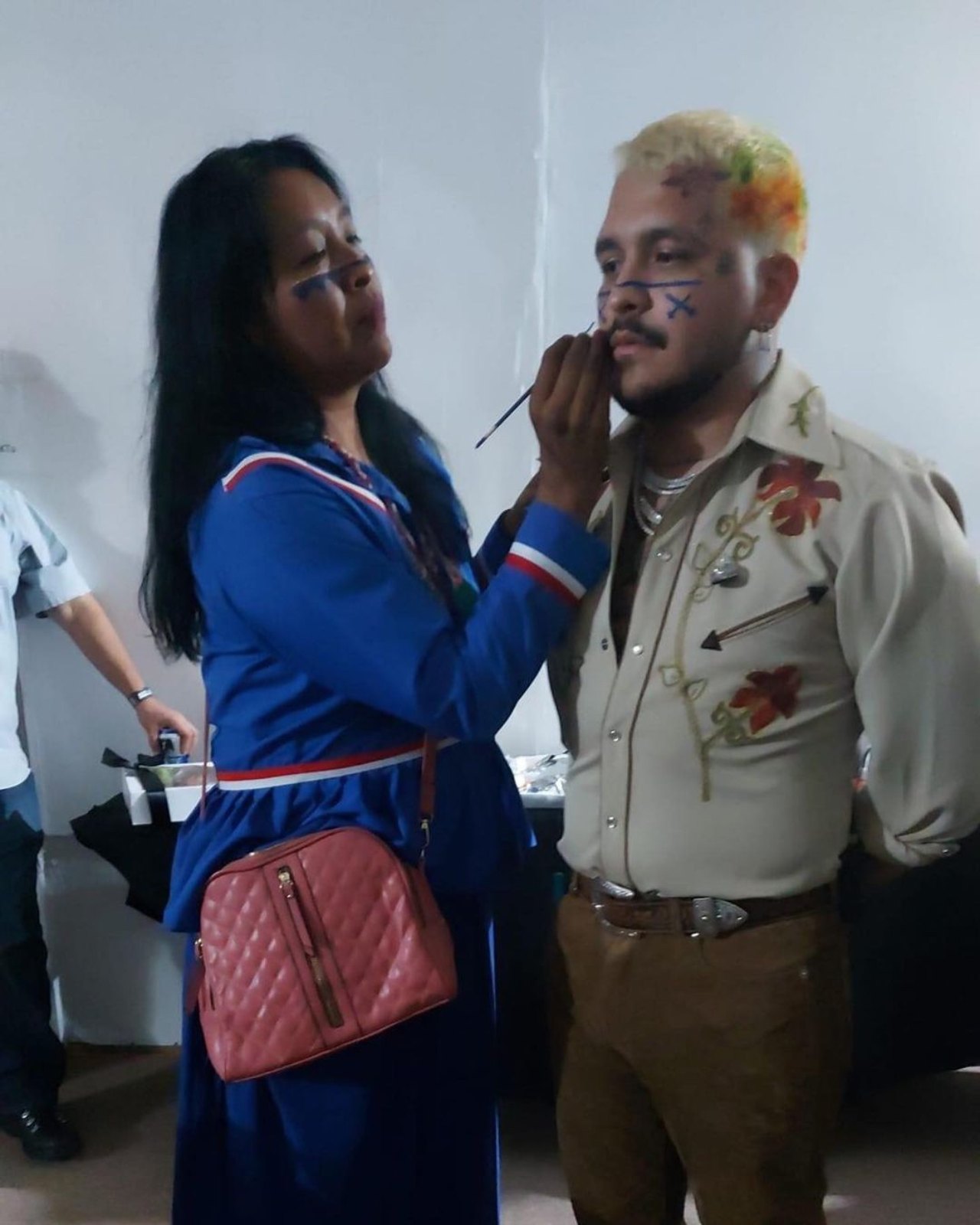 Seri pintura cara comcaac Nodal tatuaje