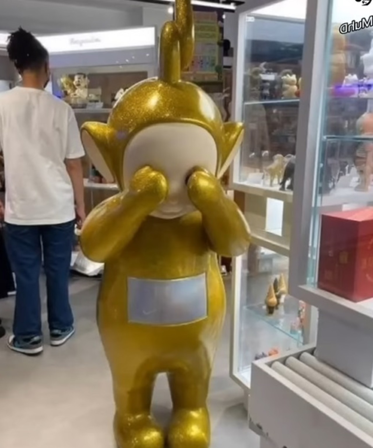 Niño tira teletubbie jugueteria endeuda papa