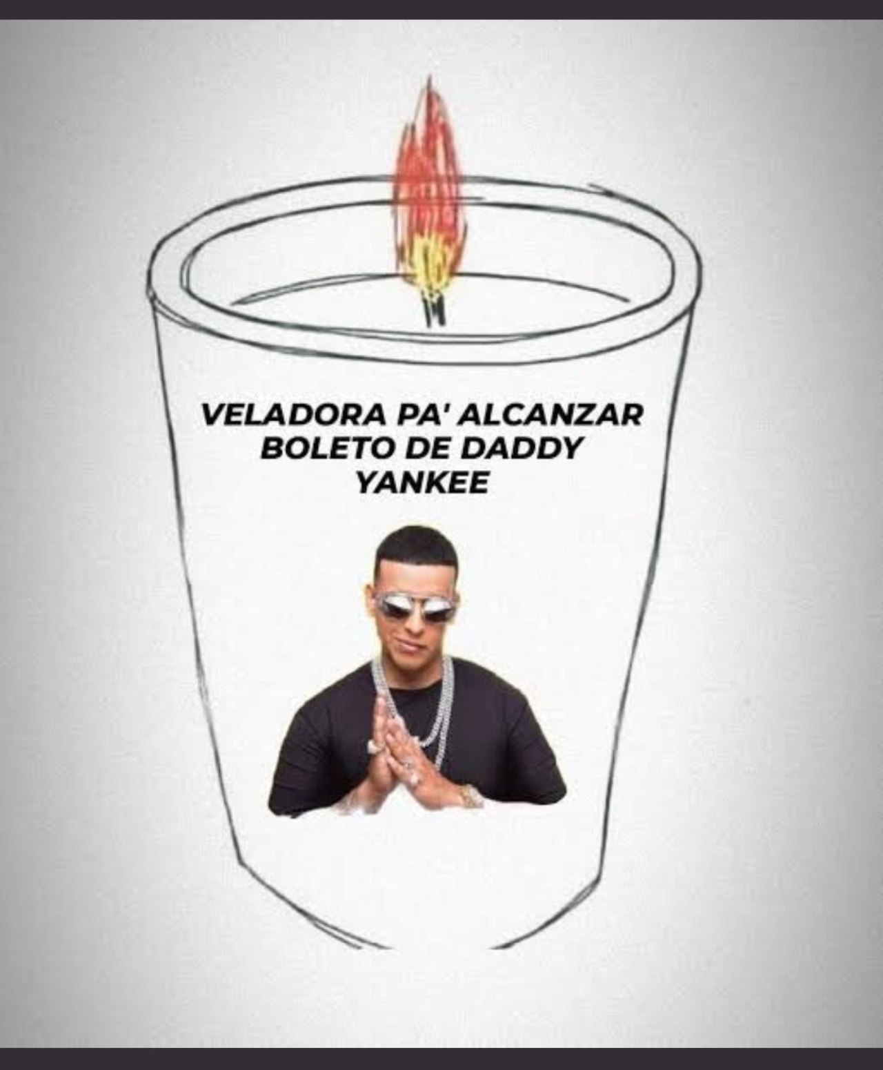 Meme vela encontrar boletos Daddy Yankee