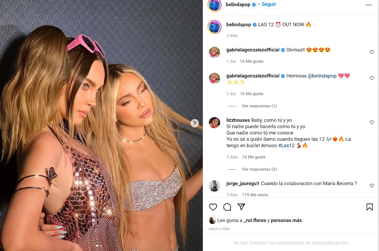 belinda nodal indirecta cazzu beso