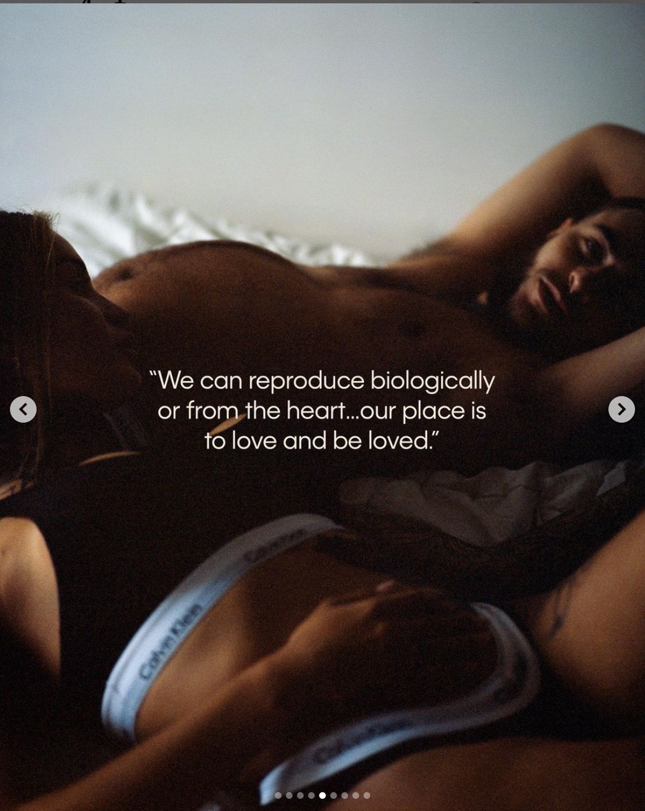 calvin klein modelos transexuales embarazados