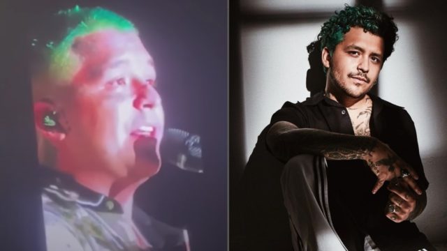 christian nodal llora en concierto en vivo