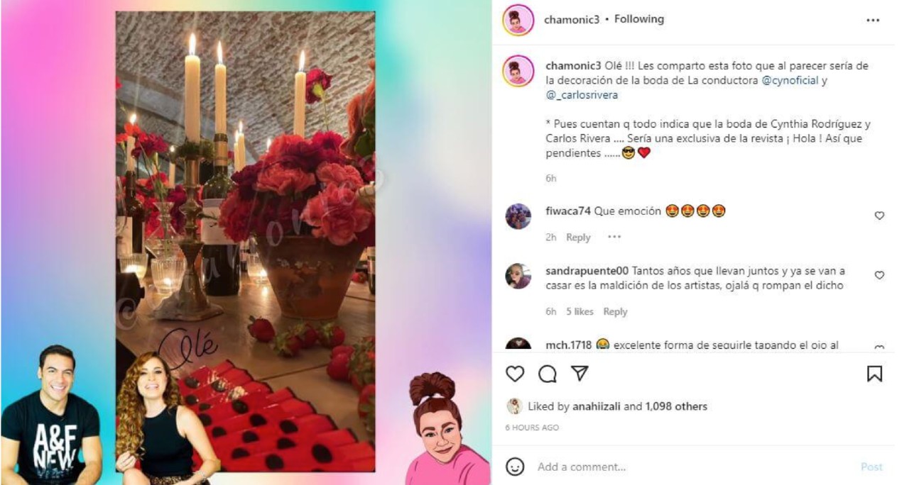 Carlos Rivera y Cynthia: Surge foto de la supuesta boda de la parejita