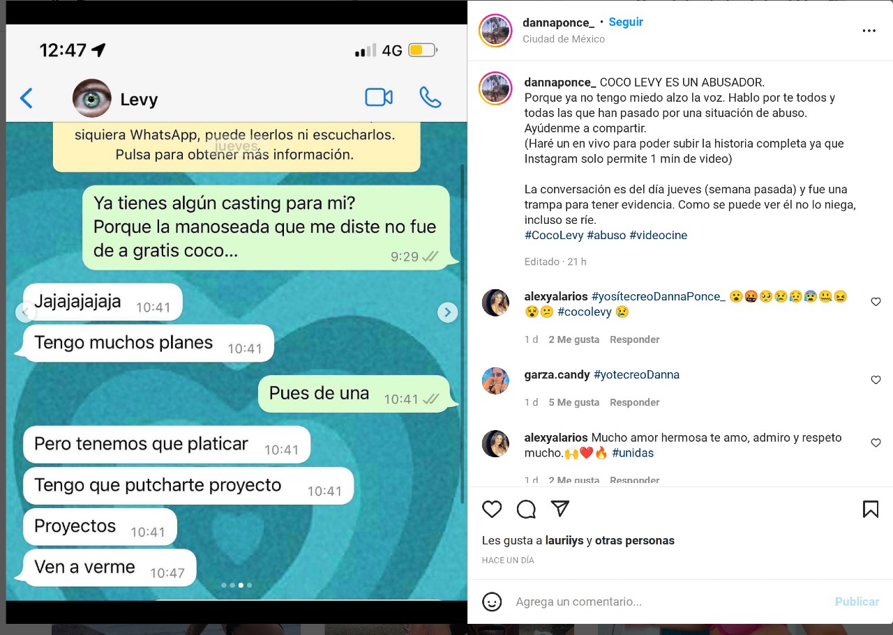 Danna ponce abuso coco levy testimonio