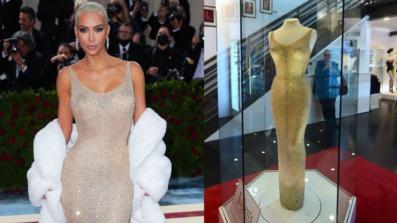 met gala vestido kim kardashian marilyn monroe