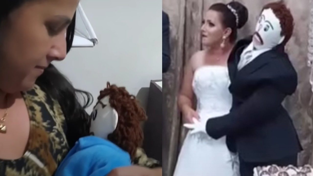 mujer casada trapo bebé hombre