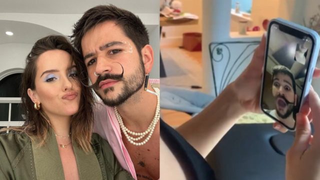 Evaluna se tatua nombre Camilo pecho
