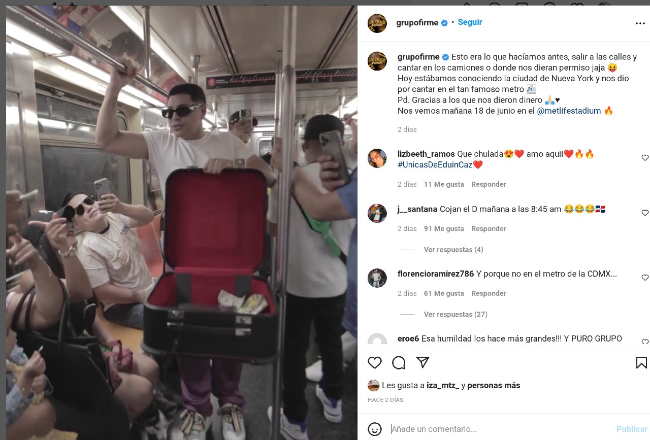 grupo firme metro nueva york