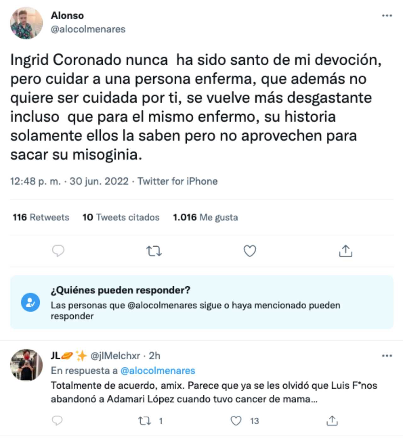 Ingrid Coronado víctima de ataques tras muerte de Fernando del Solar