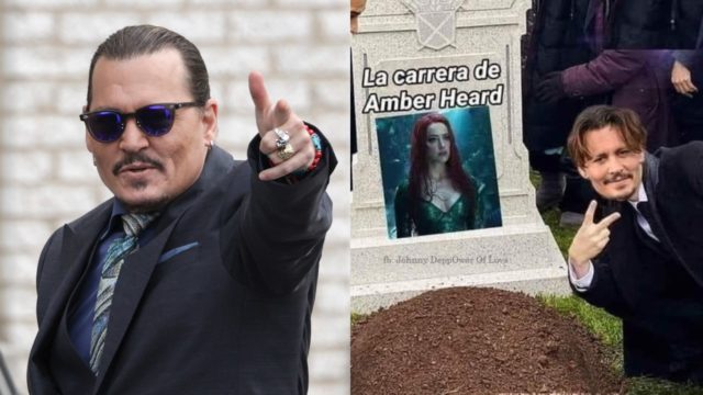 Johnny Depp reacciona victoria Amber Heard