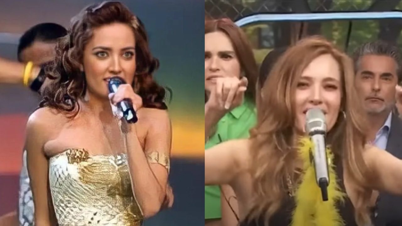 Jolette cantando programa Hoy con potente voz