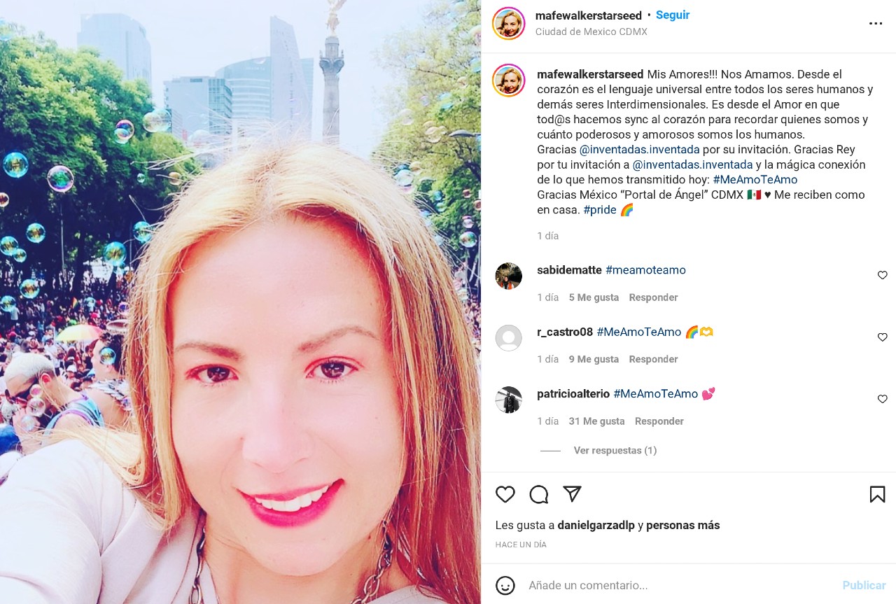 mafe walker pride marcha del orgullo lenguaje inclusivo extraterrestre