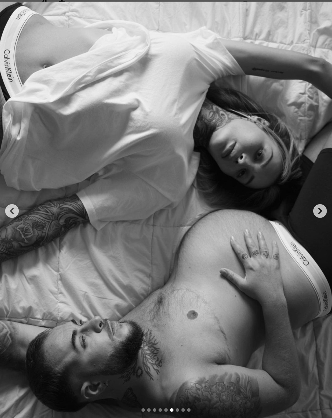 calvin klein modelos transexuales embarazados