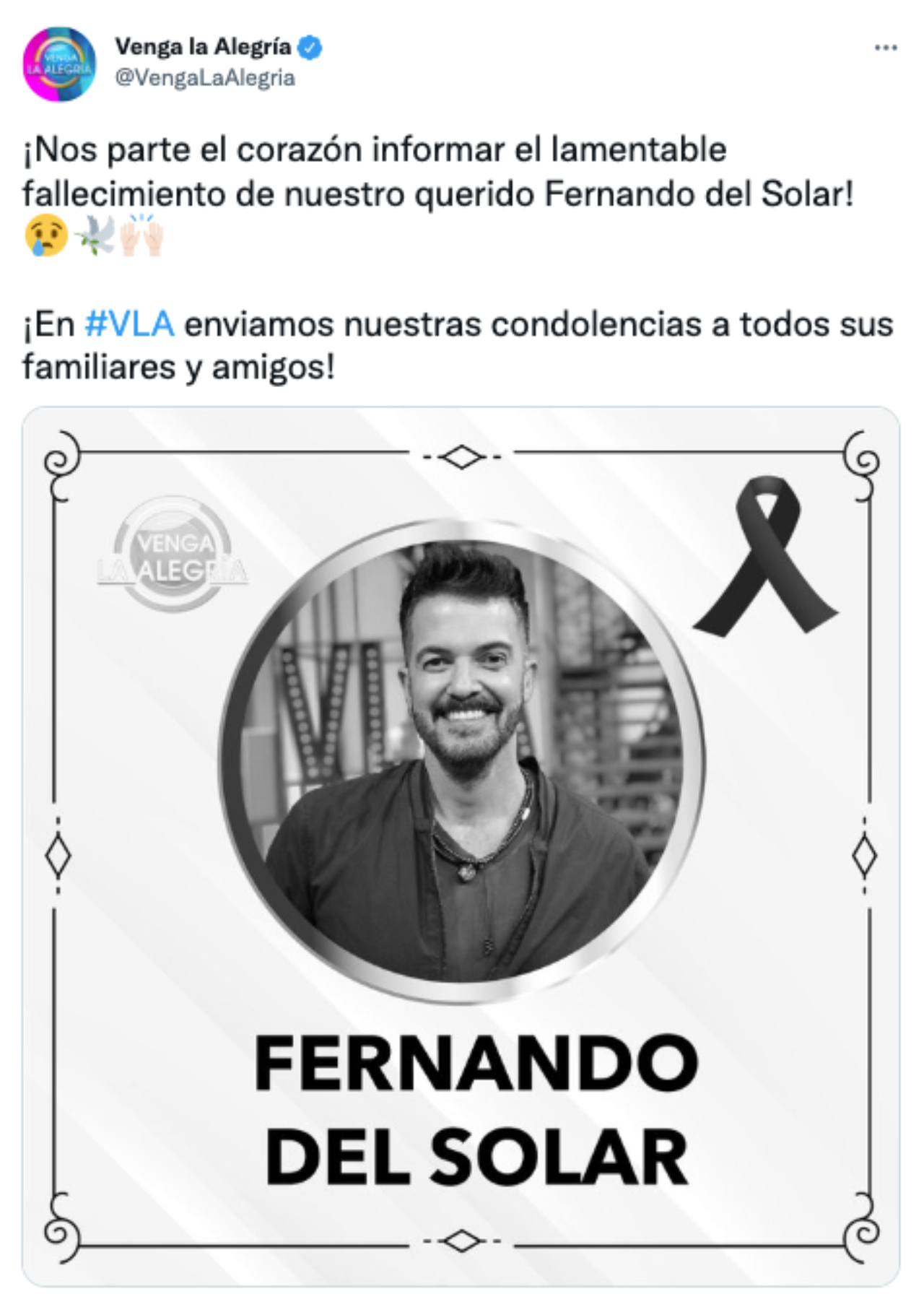 Muere Fernando del Solar a los 49 años de edad