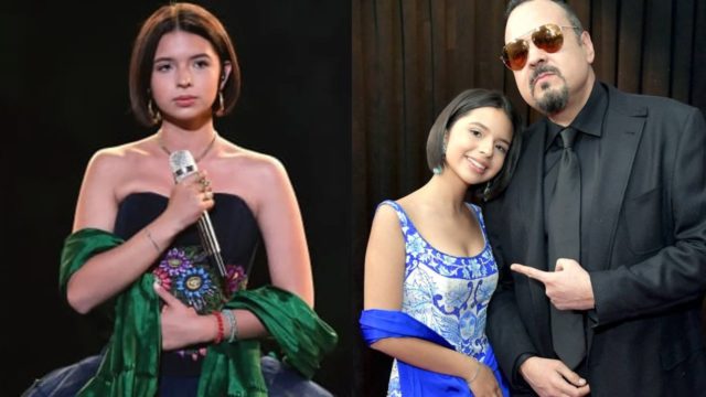 Pepe Aguilar regaÃ±a Angela Aguilar escote