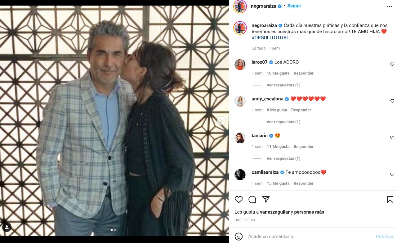 raul araiza reacciono padre hija camila