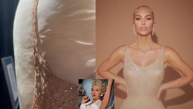 Nuevos daÃ±os vestido Marilyn Monroe Kim