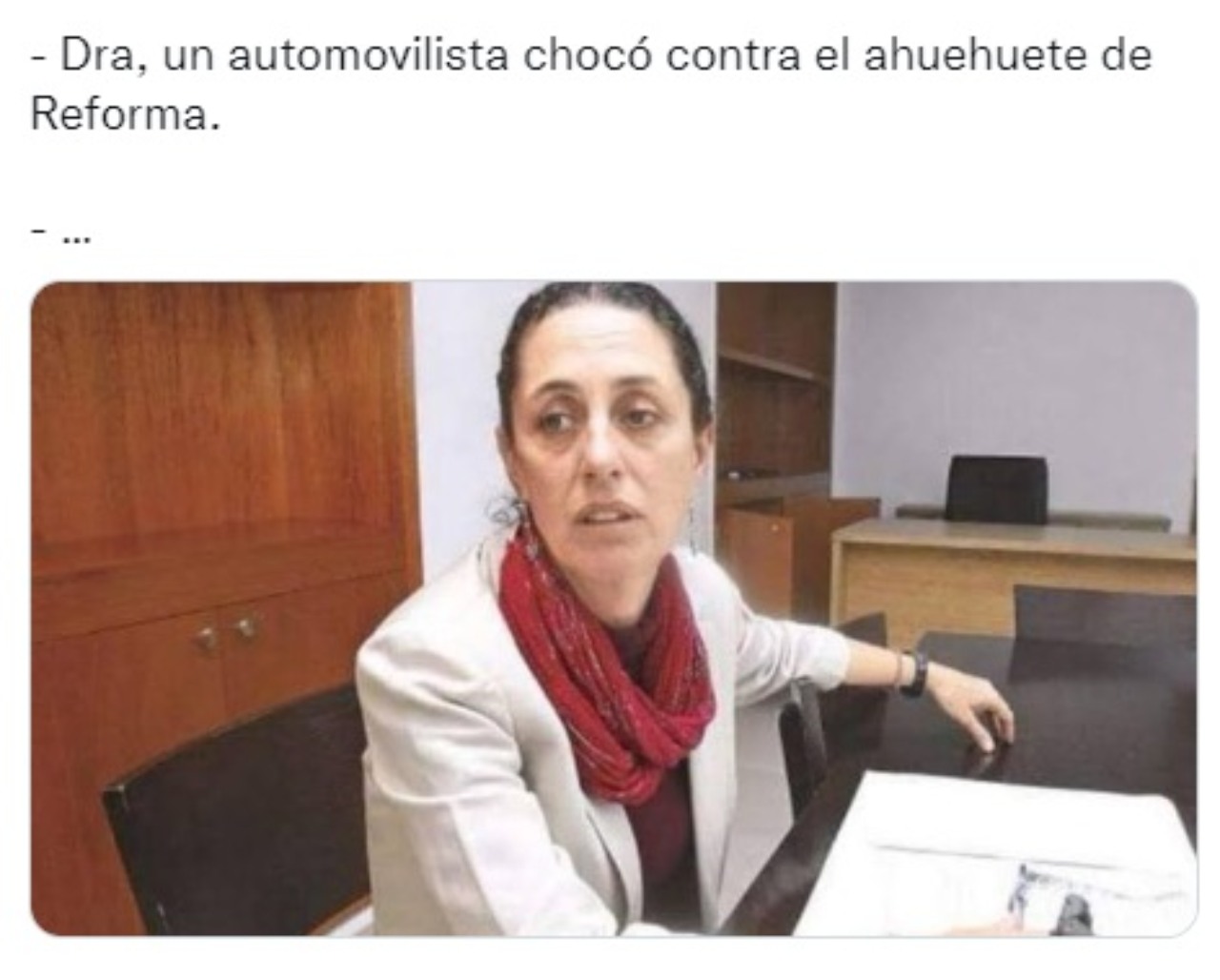 meme Claudia Sheinbaum cosas que pasan CDMX
