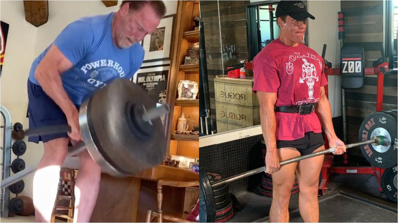 Arnold y Joshep cargan pesado