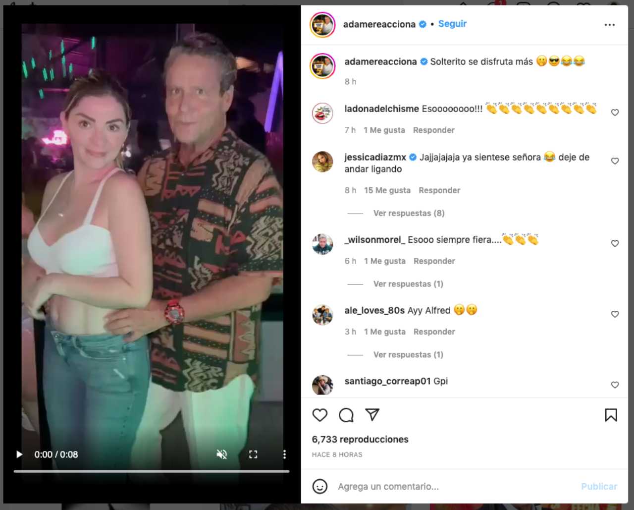 Alfredo Adame reaparece junto a guapa joven