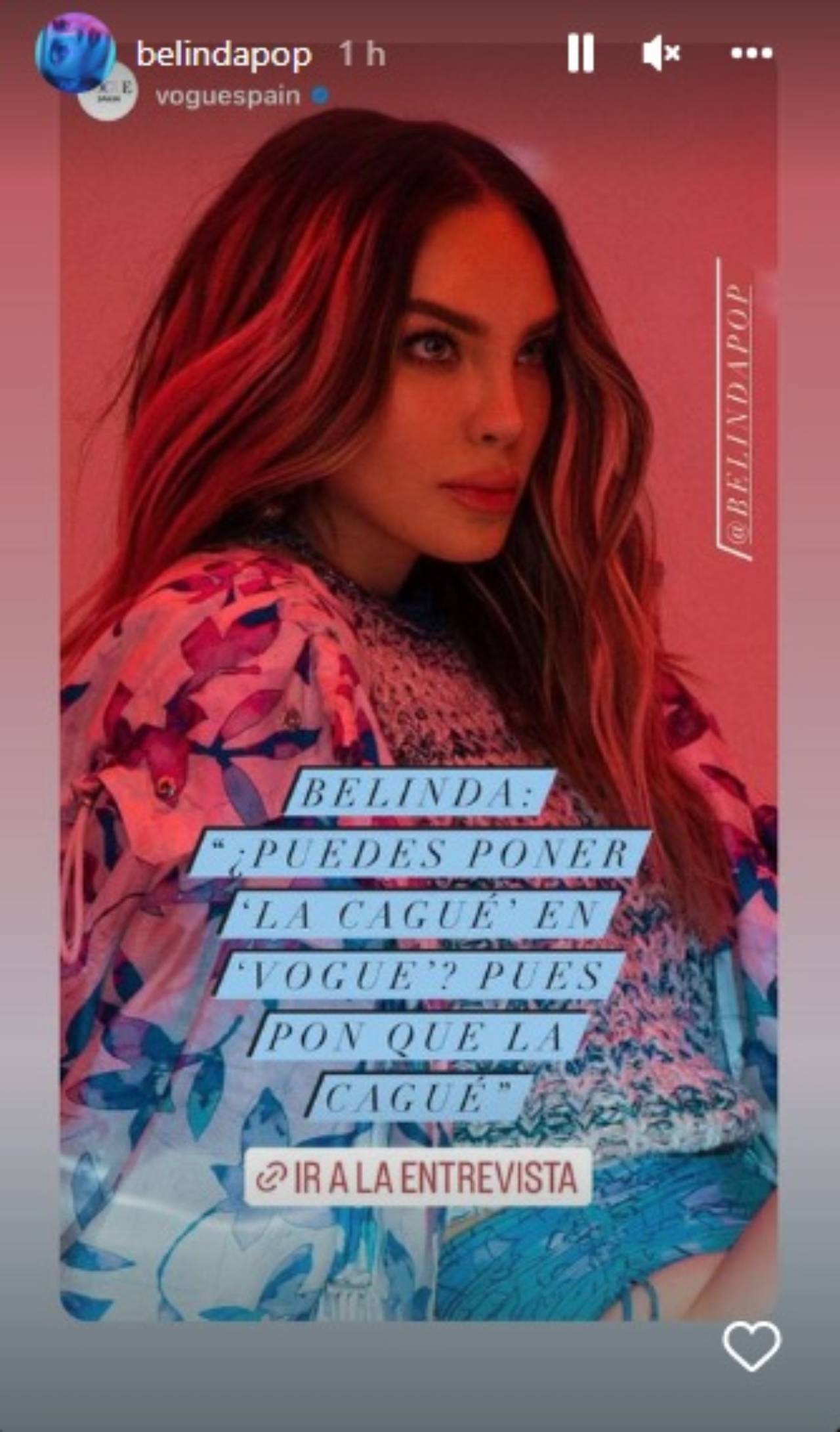 Belinda asegura la cago con Nodal