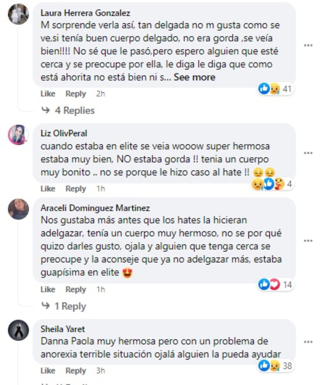 Criticas Danna Paola por su delgadez