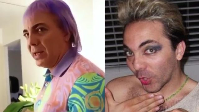 Cristian Castro reaparece con extravagante look y le dicen: "¿quién la maquilló, peinó y vistió?"