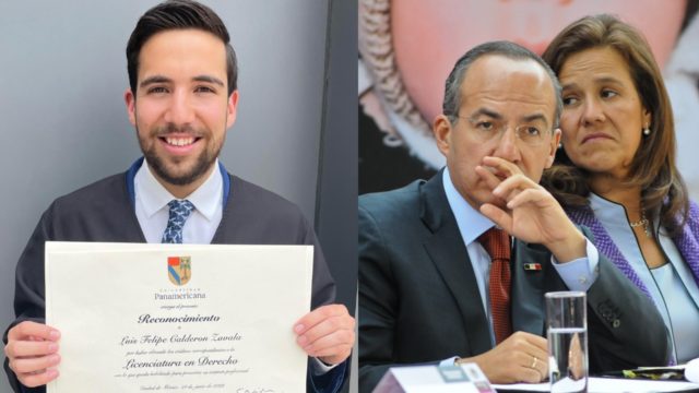 hijo calderon margarita zavala graduación