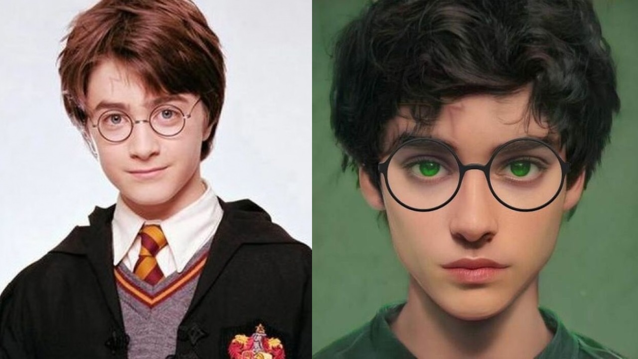 Harry Potter personaje como en el libro