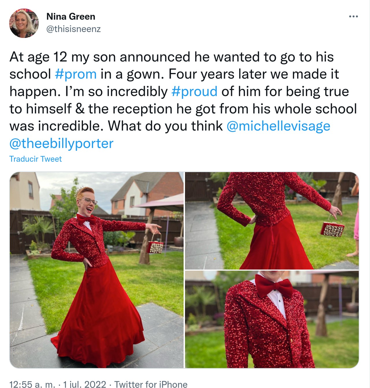 joven vestido graduación moda viral