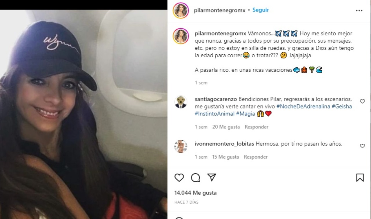 Pilar Montenegro Garibaldi antes y ahora