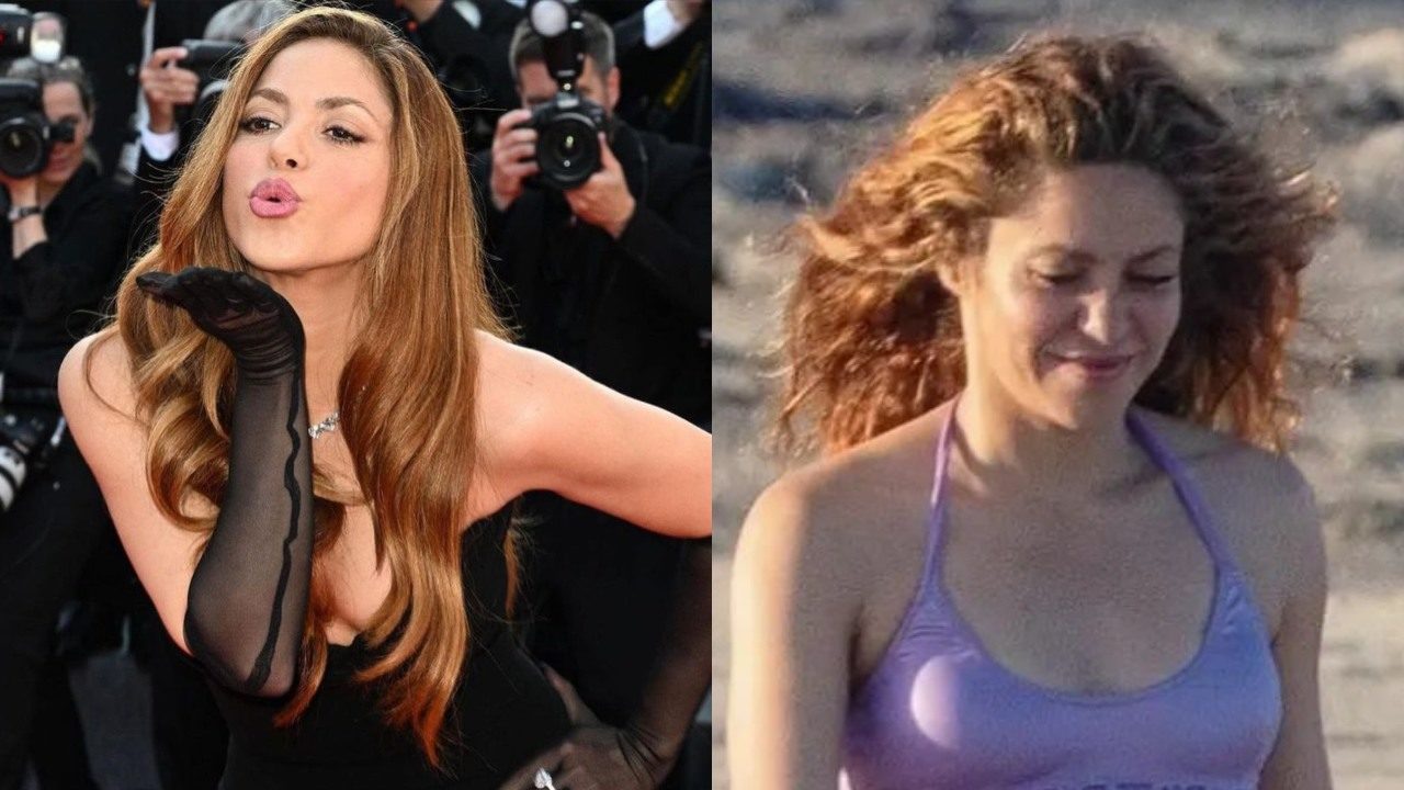 Shakira playa México con hijos