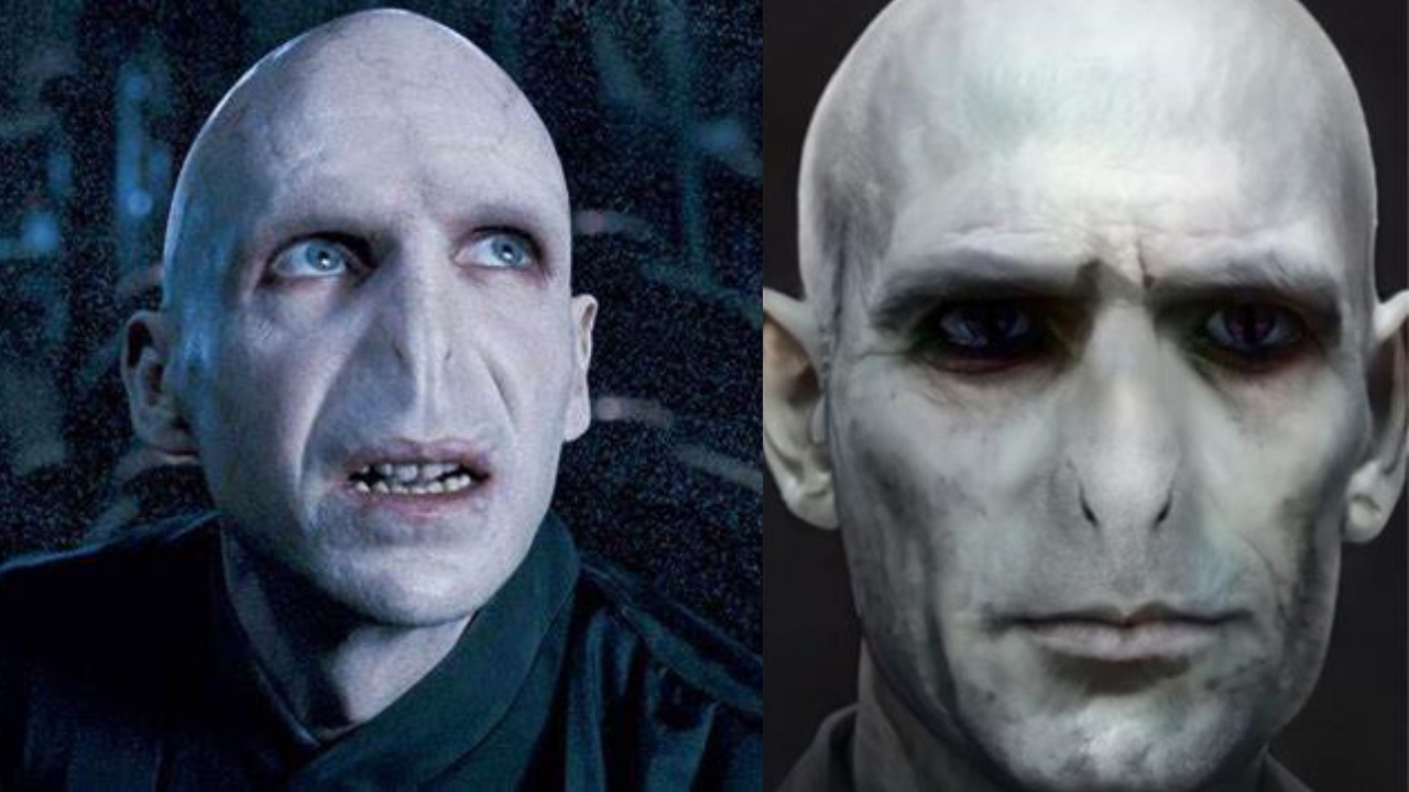 Voldemort personaje Harry como en el libro