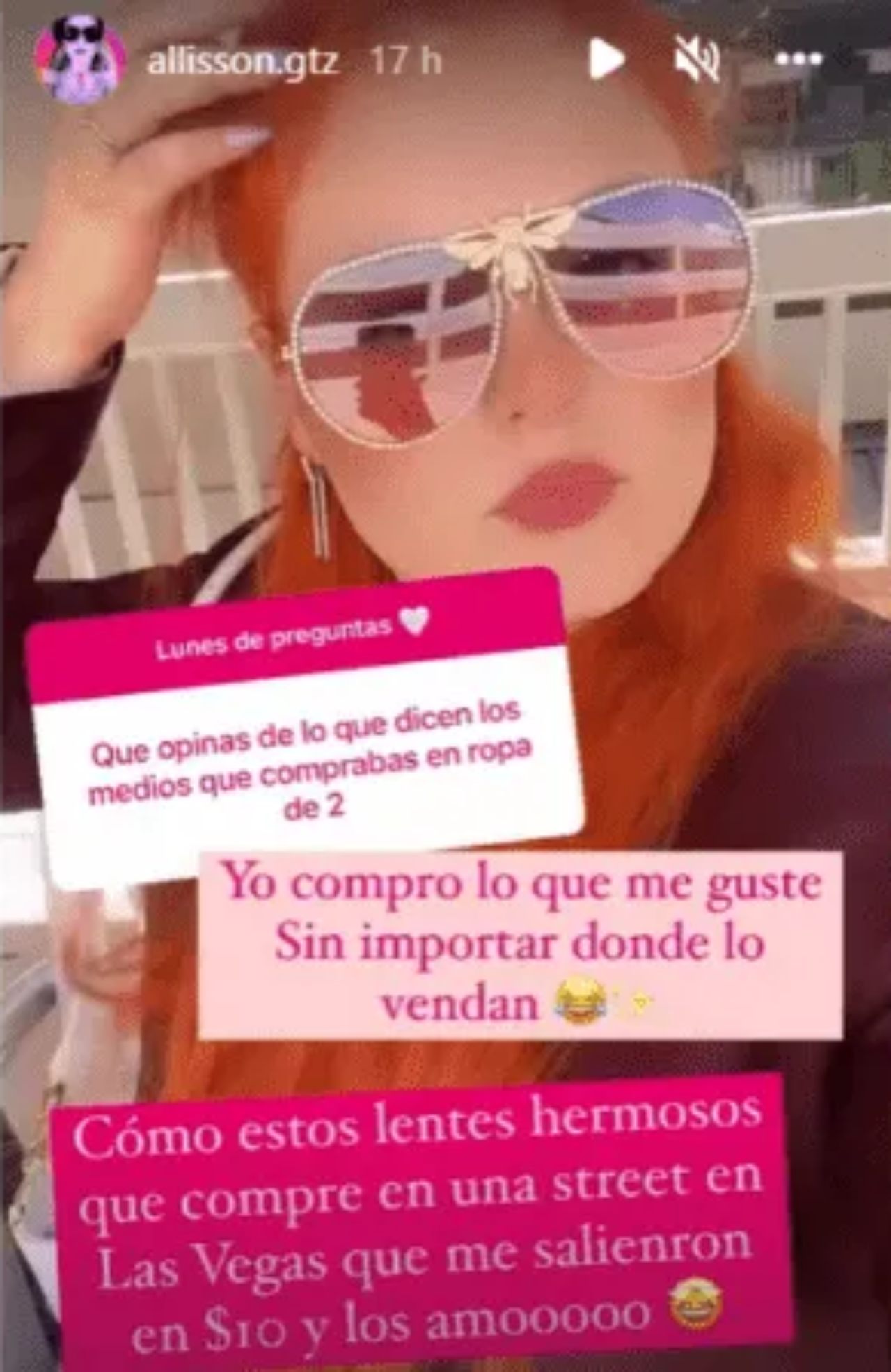 Allisson Lozz criticas ropa rebajas tienda