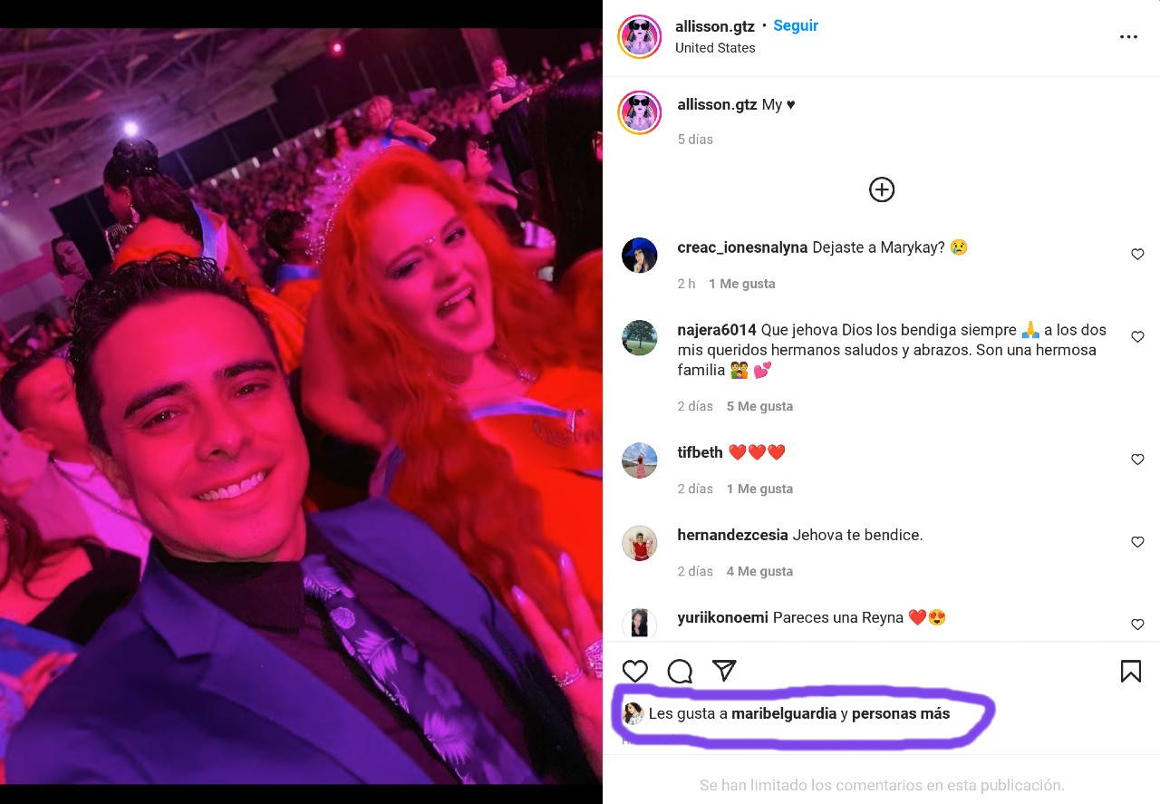 Allisson Lozz esposo Maribel Guardia