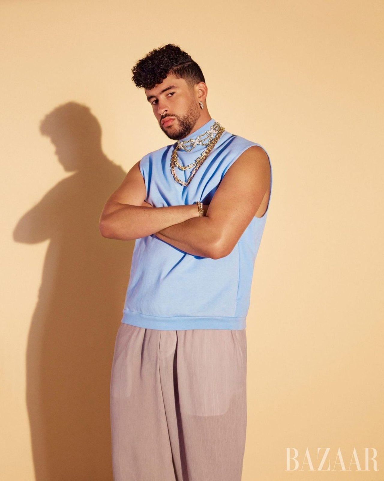 Bad Bunny falda ampona portada revista