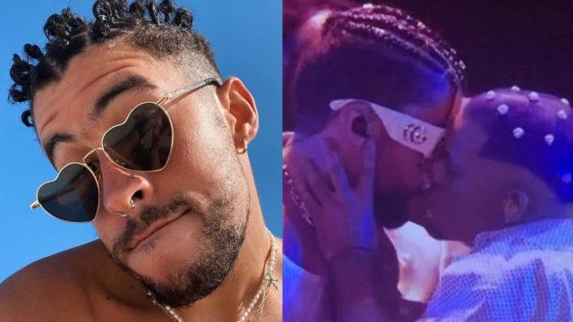 Bad Bunny besa a su bailarin boca