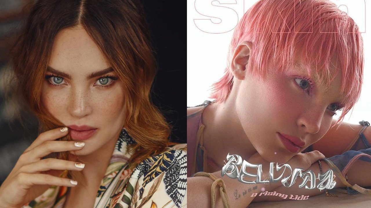 Belinda aparece look pelo corto rosa